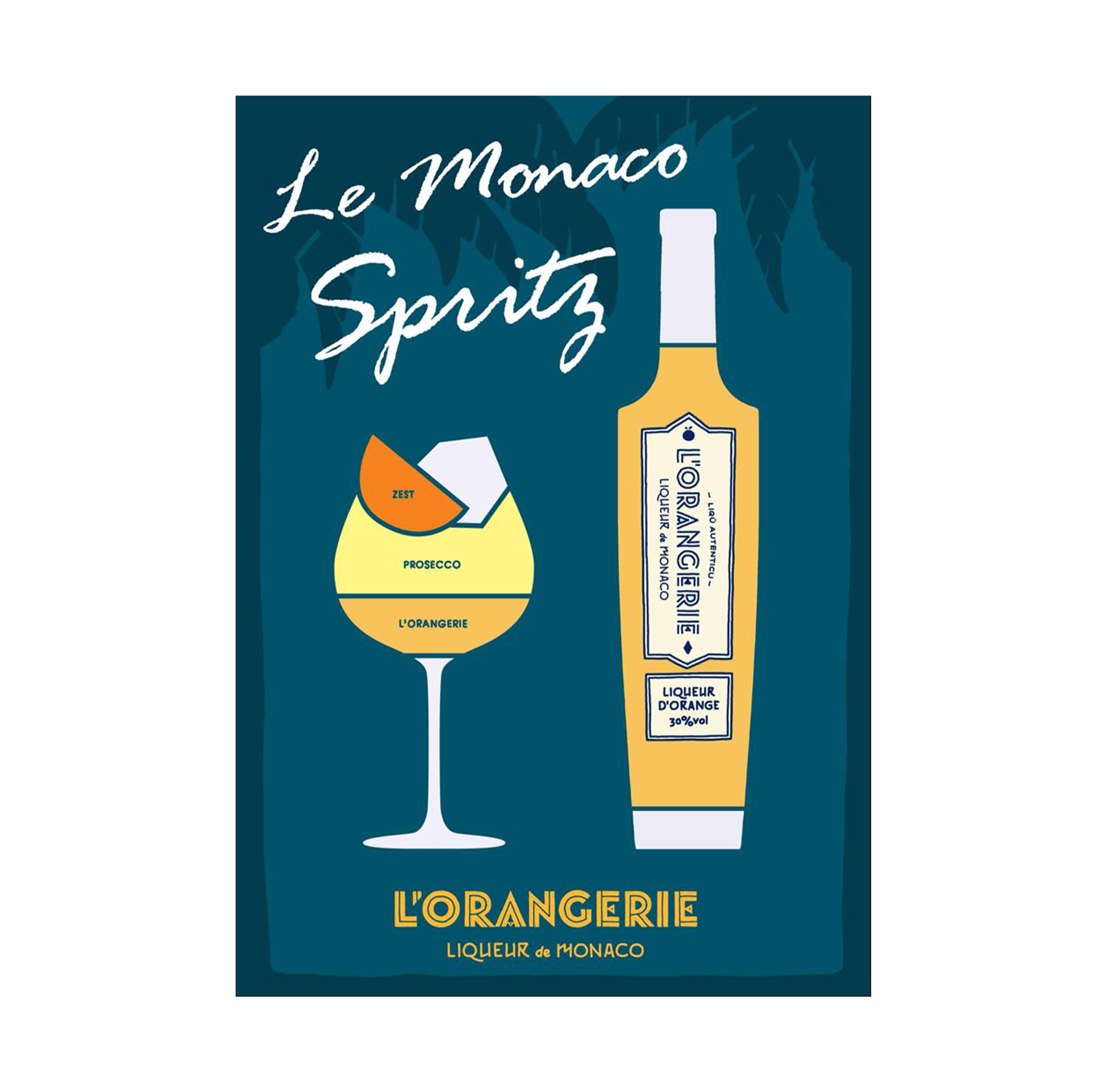 Affiche vintage Spritz Cocktail – La Rue Française